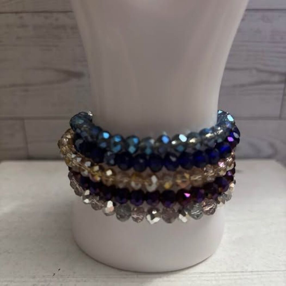 Handmade Beaded Bracelet Stack 0267